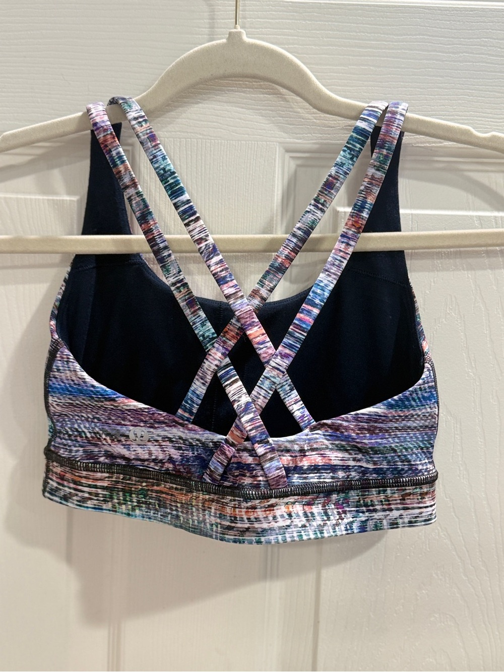 Lululemon x Peloton Energy Sports Bra | Size 6 | Multicolor Strappy Back - Picture 5 of 8
